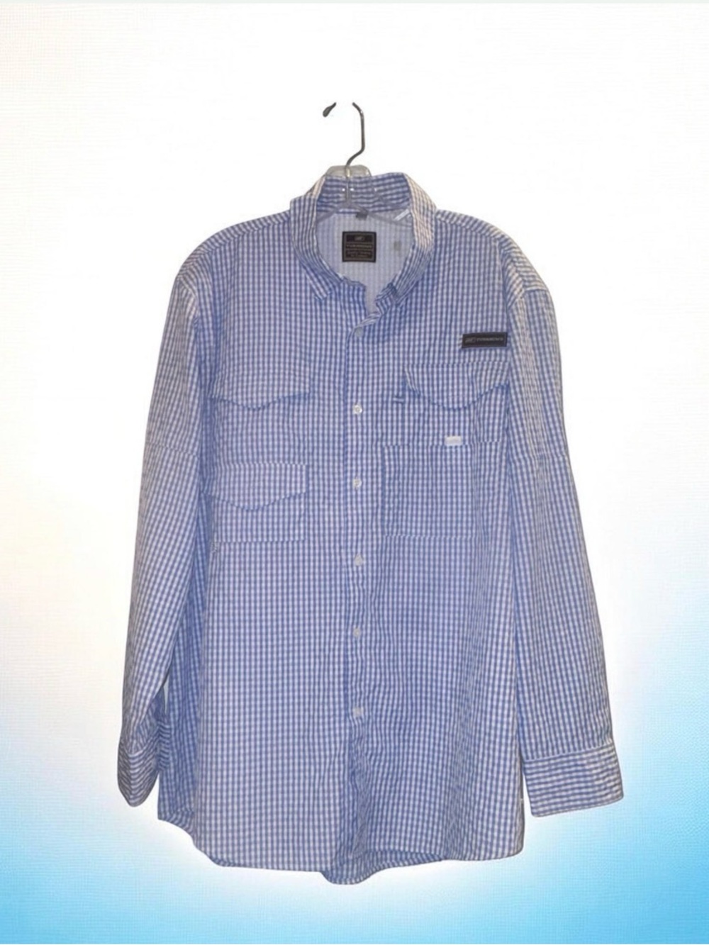 TURNROWS from Neilson’s in Oxford men’s GINGHAM fishing SHIRT size XL